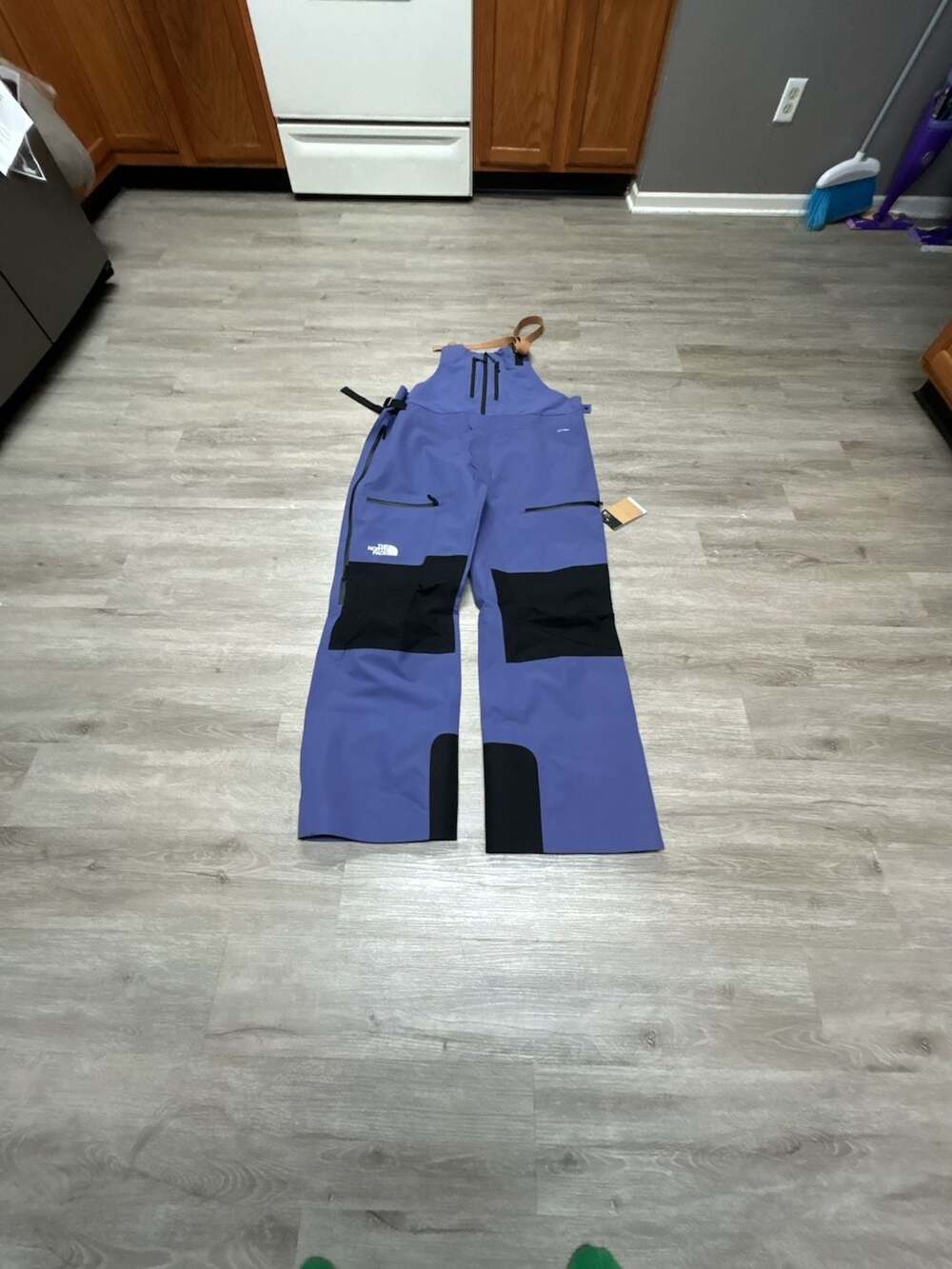 The North Face Men's Ceptor DryVent Ski Bibs - Cave Blue/TNF Black